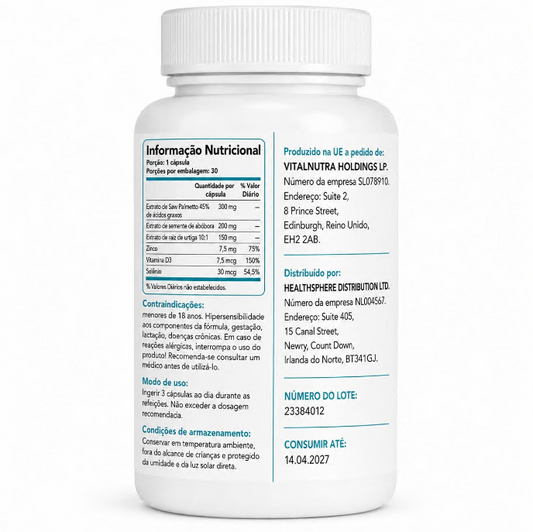 XTRASIZE – Men’s Vitality & Wellness Support Capsules – 30 Capsules
