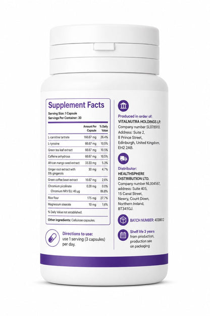 ZentraSlim – Metabolism & Daily Balance Support Supplement – 30 Capsules