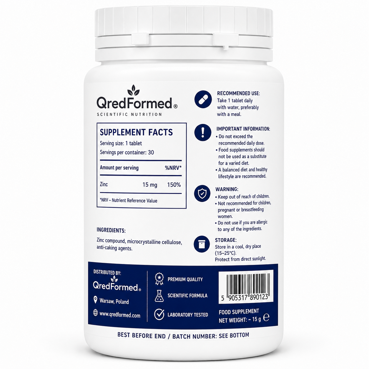 ZINC - 30 Tablets
